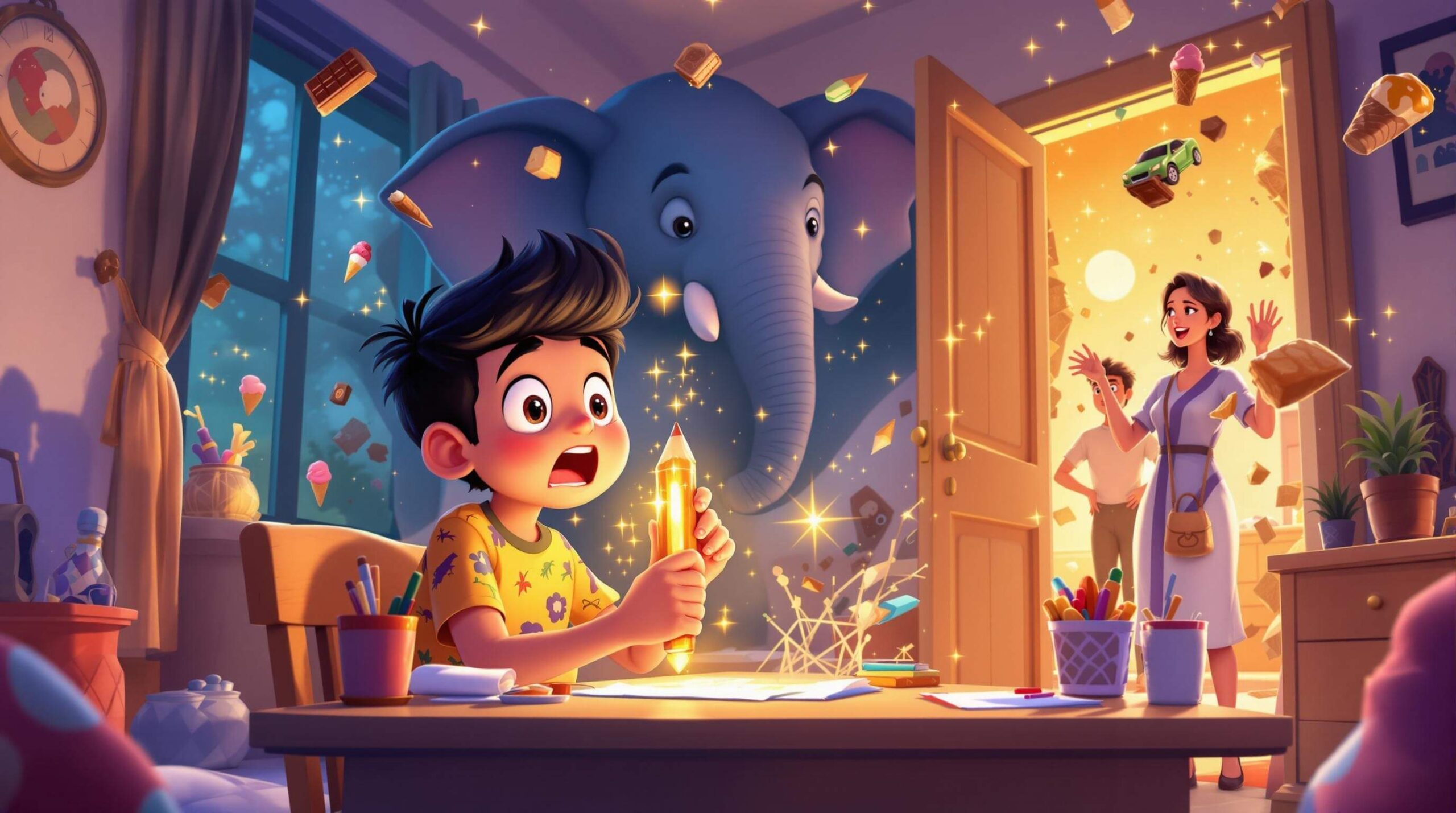 Magical pencil - Hindi Stories - Kisse Kahani